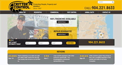 Desktop Screenshot of crittercontroljacksonville.com